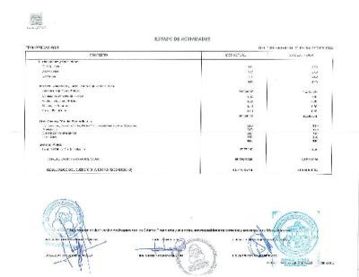 Estado de Actividades